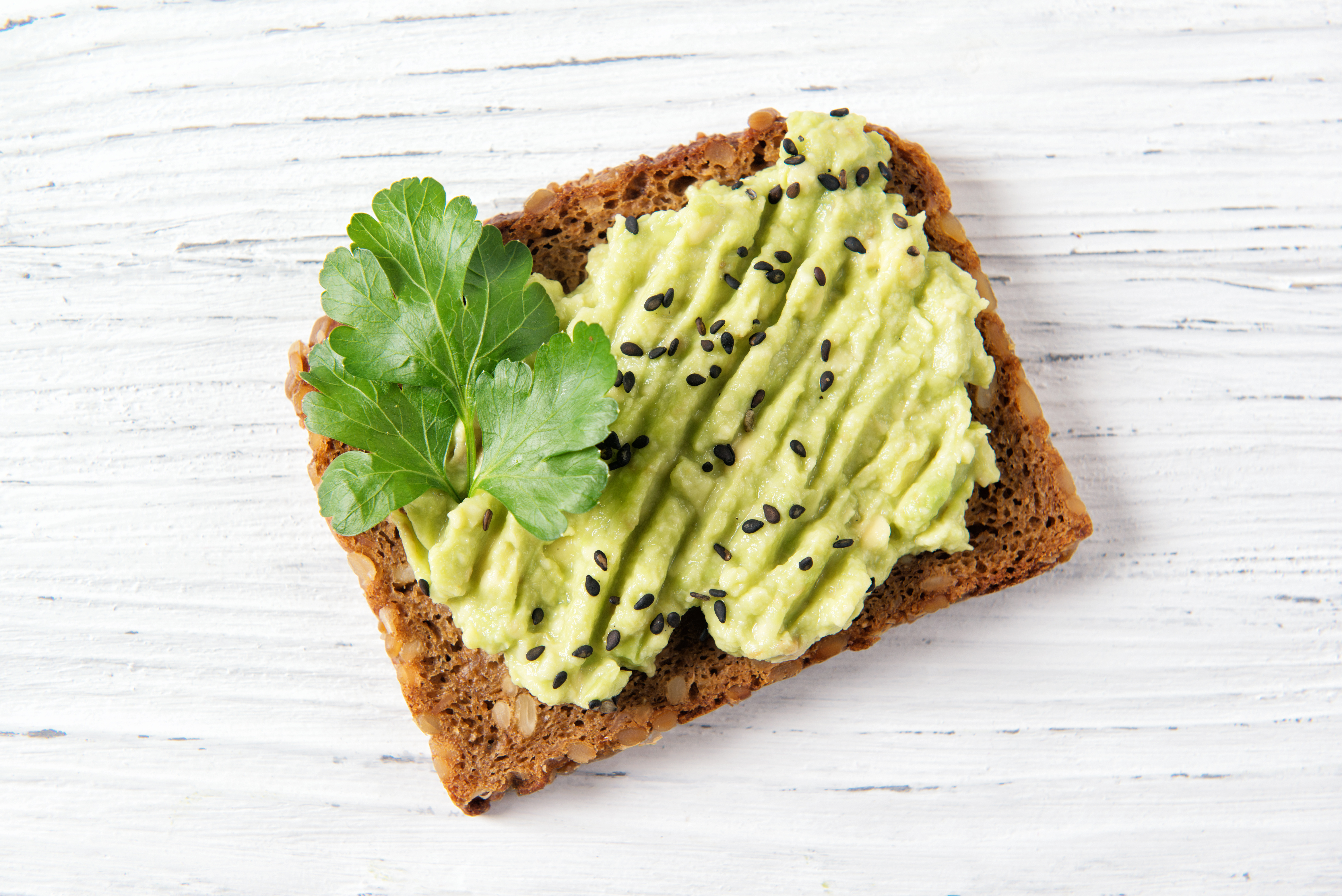 Avocado Toast on Whole Grain Bread