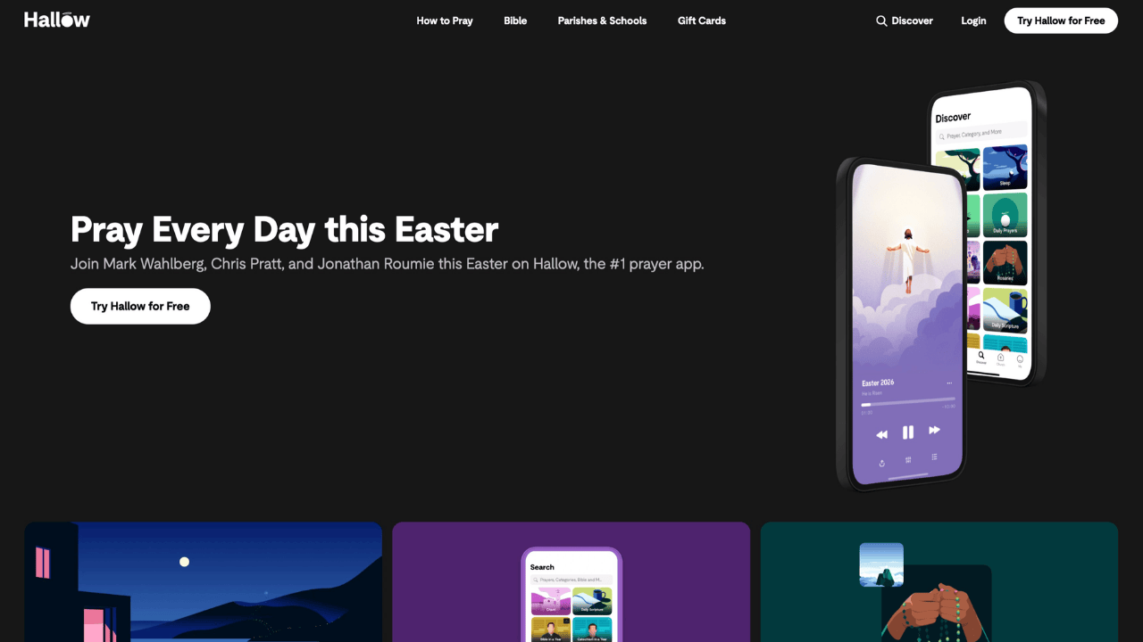 The Hallow App: Prayer, Meditation, and Daily Devotionals