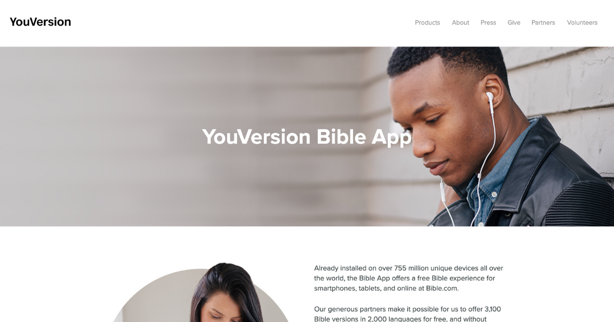 YouVersion Bible App is the most popular Bible app