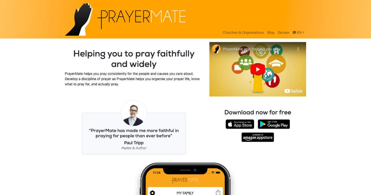 PrayerMate is a great app for college students