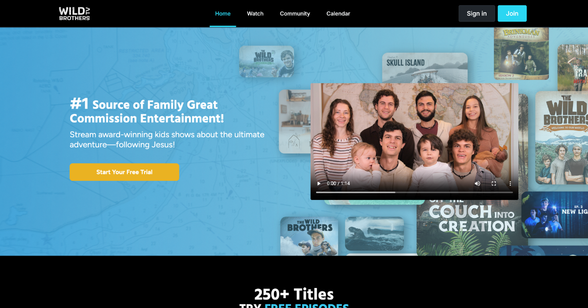 Wild Brothers TV Christian App