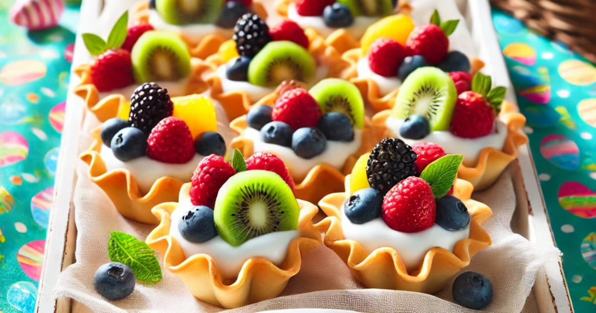 Delicious Easter fruit cups for the win!