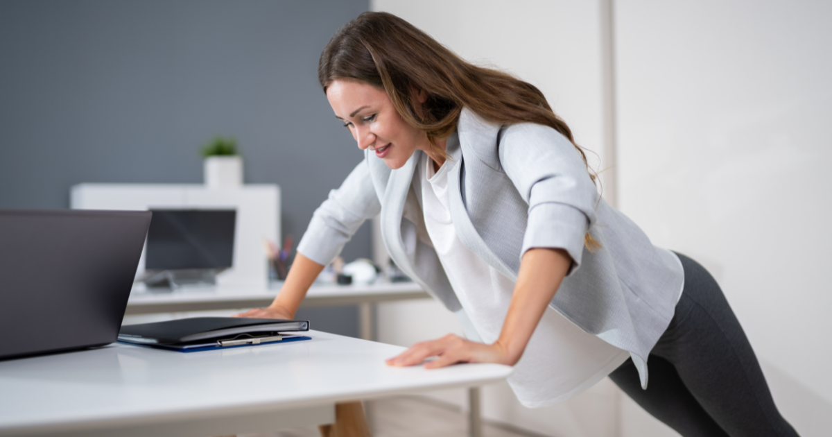 Easy desk exercise