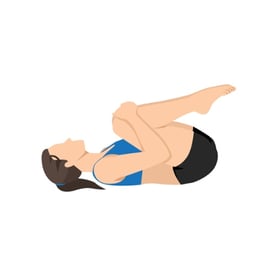 Knee-to-chest Stretch  for lower back pain.