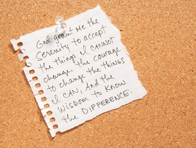 Try the Serenity Prayer to reduce stress, or try these tips for meditating.