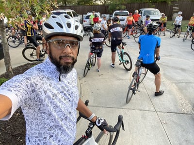 Carrlos Boyd, OneShare Health’s Salesforce CRM Director is headed to the Tour du Rouge
