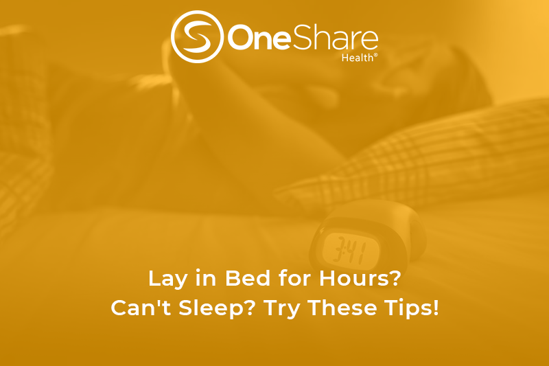 Lay in bed for hours, can't sleep? Here are some tips to help get yourself into a healthy mindset for good sleep. 