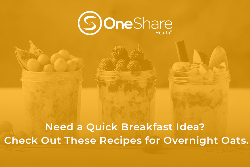 Overnight oats are oats that are soaked in milk or yogurt overnight. Check out this recipe for overnight oats. 