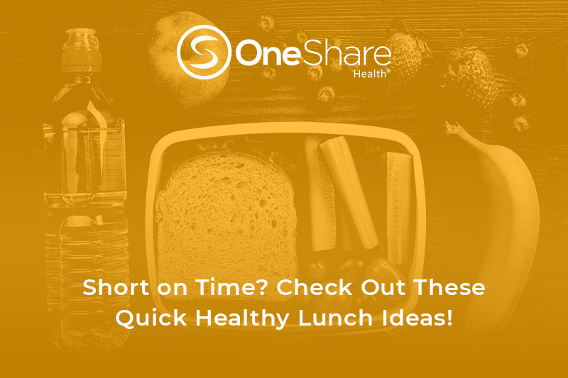 When you know you are busy, try to think ahead and plan your meals. If you don't have time for that check out these quick lunch ideas!