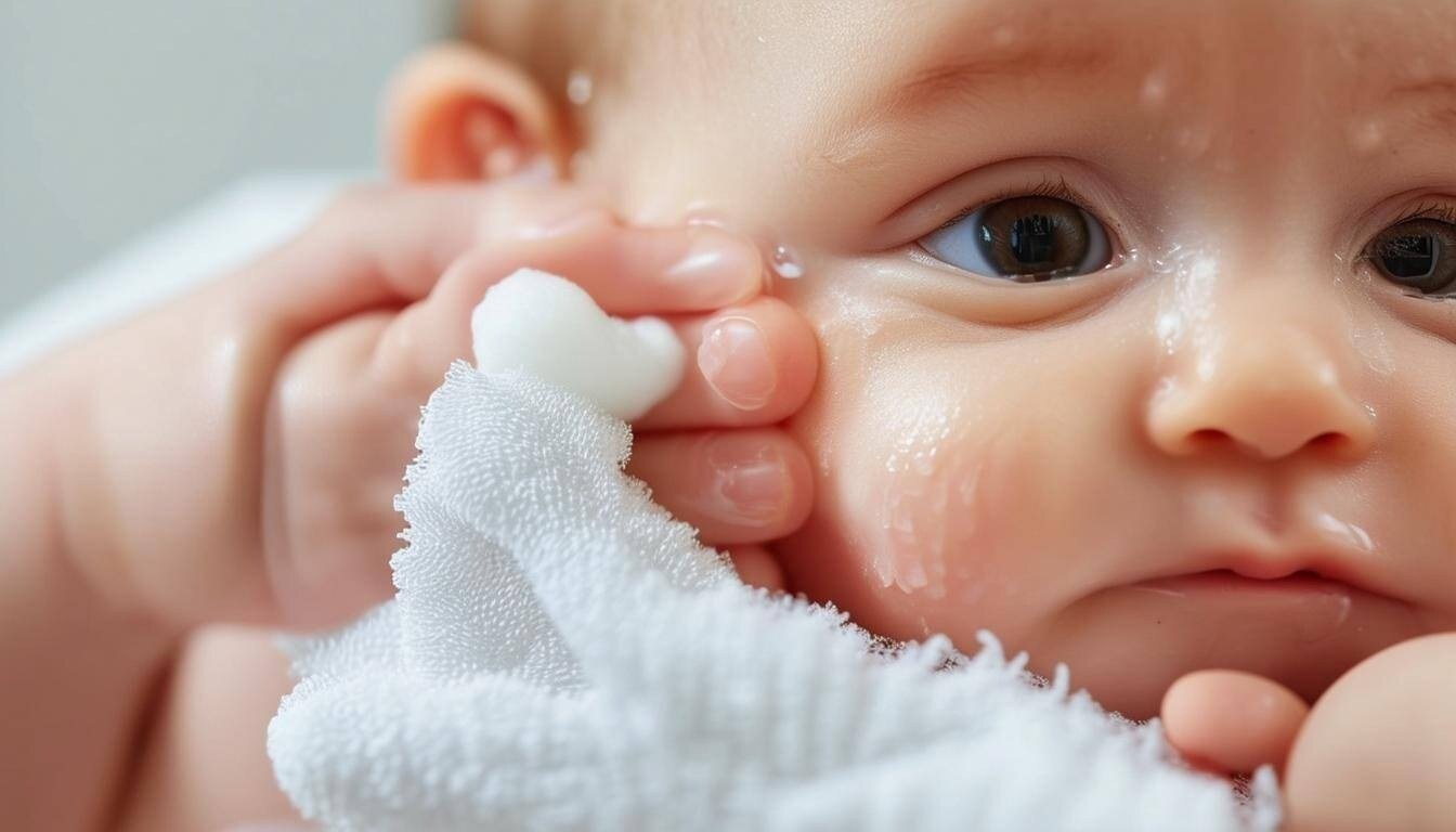 Safe baby ear cleaning without Q-tips.