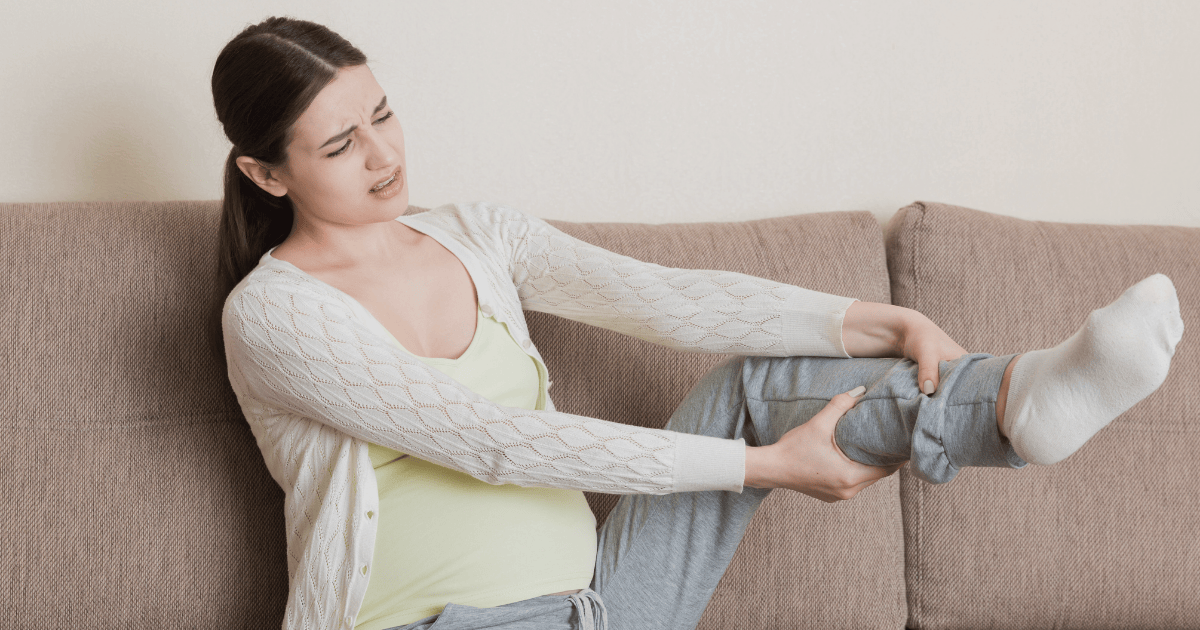 Swollen feet during pregnancy​