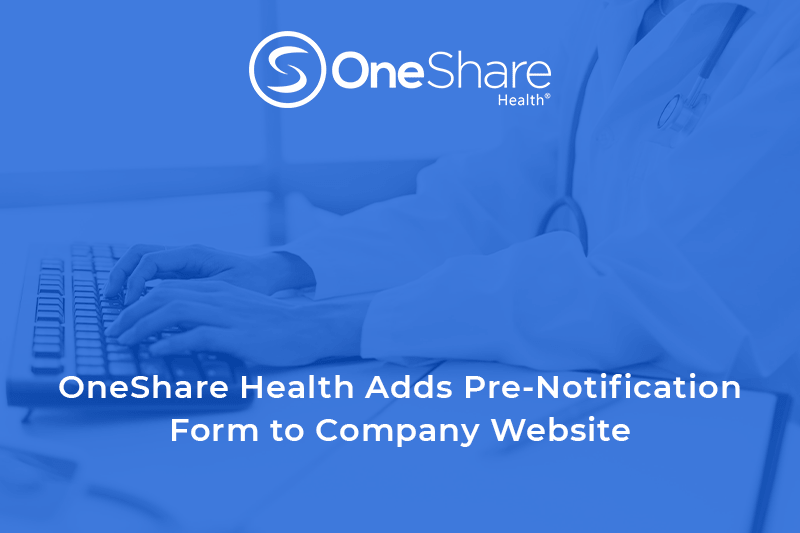 Christian Health Sharing | Download the OneShare Health Pre-Notification Form Today