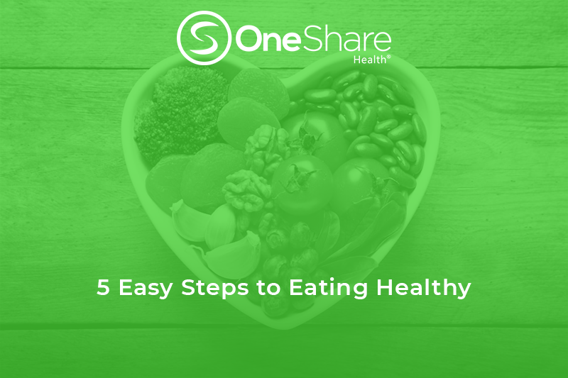 Trying to eat a healthy diet? It's hard to stick to it! Try these five steps to eating healthy, and soon you'll be preparing healthy meals regularly!